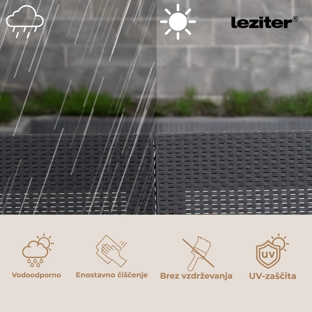 Claire X 9-Sitzer-Ecksitzgruppe mit Kissentisch