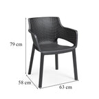Kerti bútor szett Eva szék méretábrája 79 × 63 × 58 cm - Homelux, 260568_247234_6