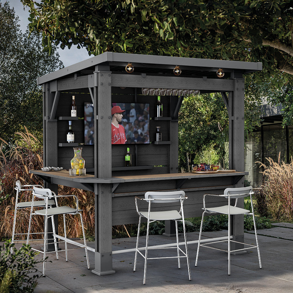 Gartenbar-Pavillon, mit Bartresen, Überdachung Sekundäres Bild