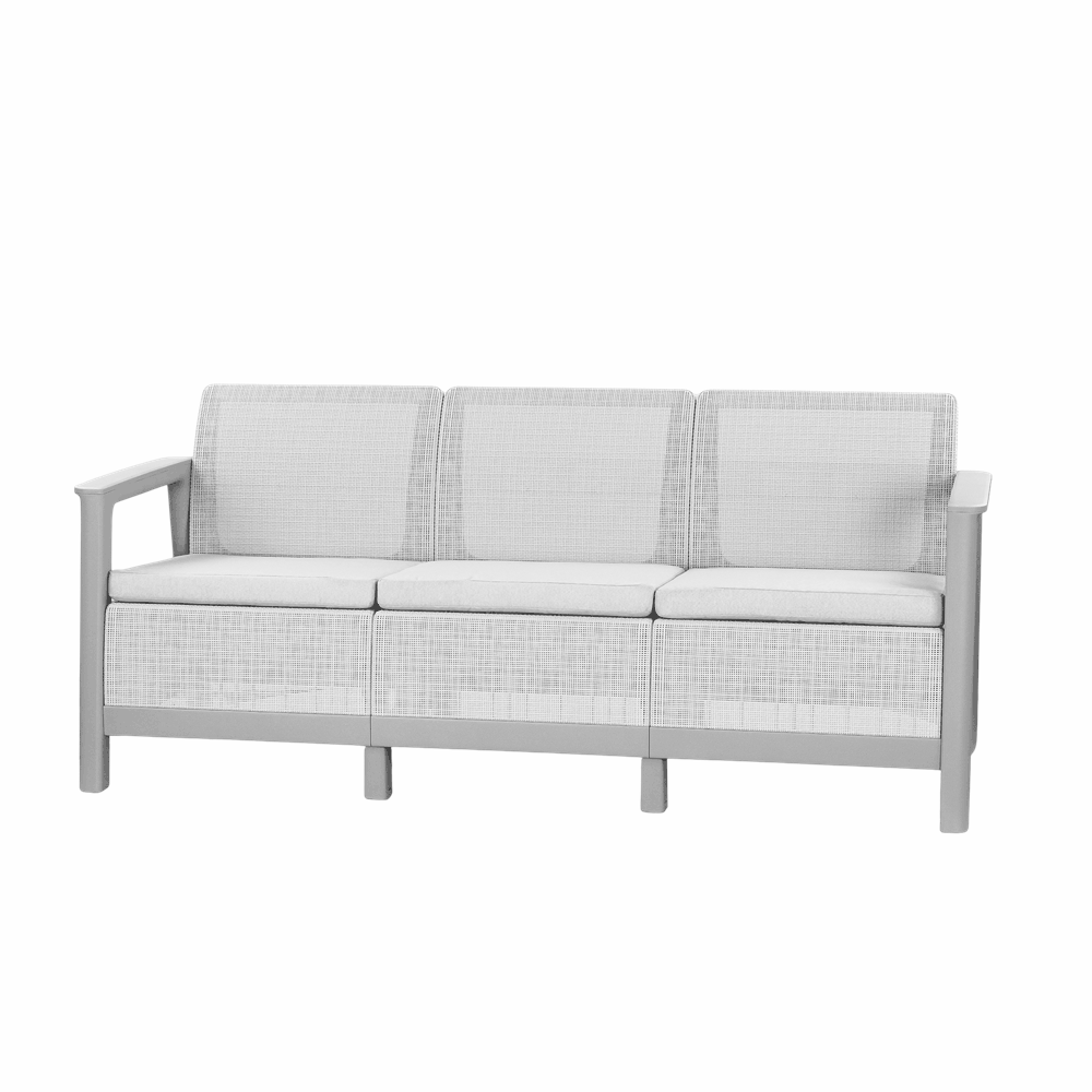 Gartenmöbel-Set „Scandi Love max linea duo“ mit Aufbewahrungstisch aus Jute Sekundäres Bild