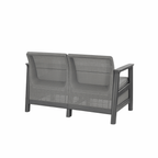 Scandi Big linea duo Gartenmöbelset mit Ablagetisch aus Jute