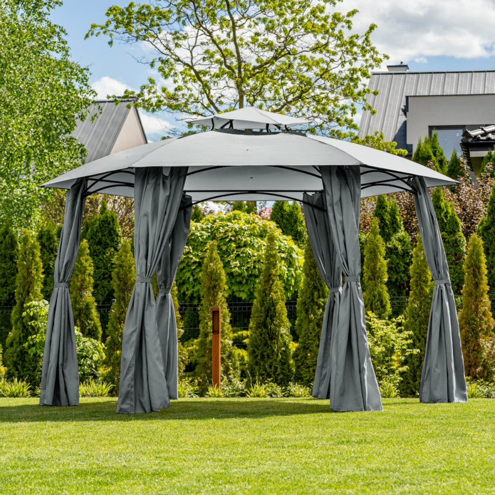 Gartenpavillon Gavi 2 graphit Sekundäres Bild
