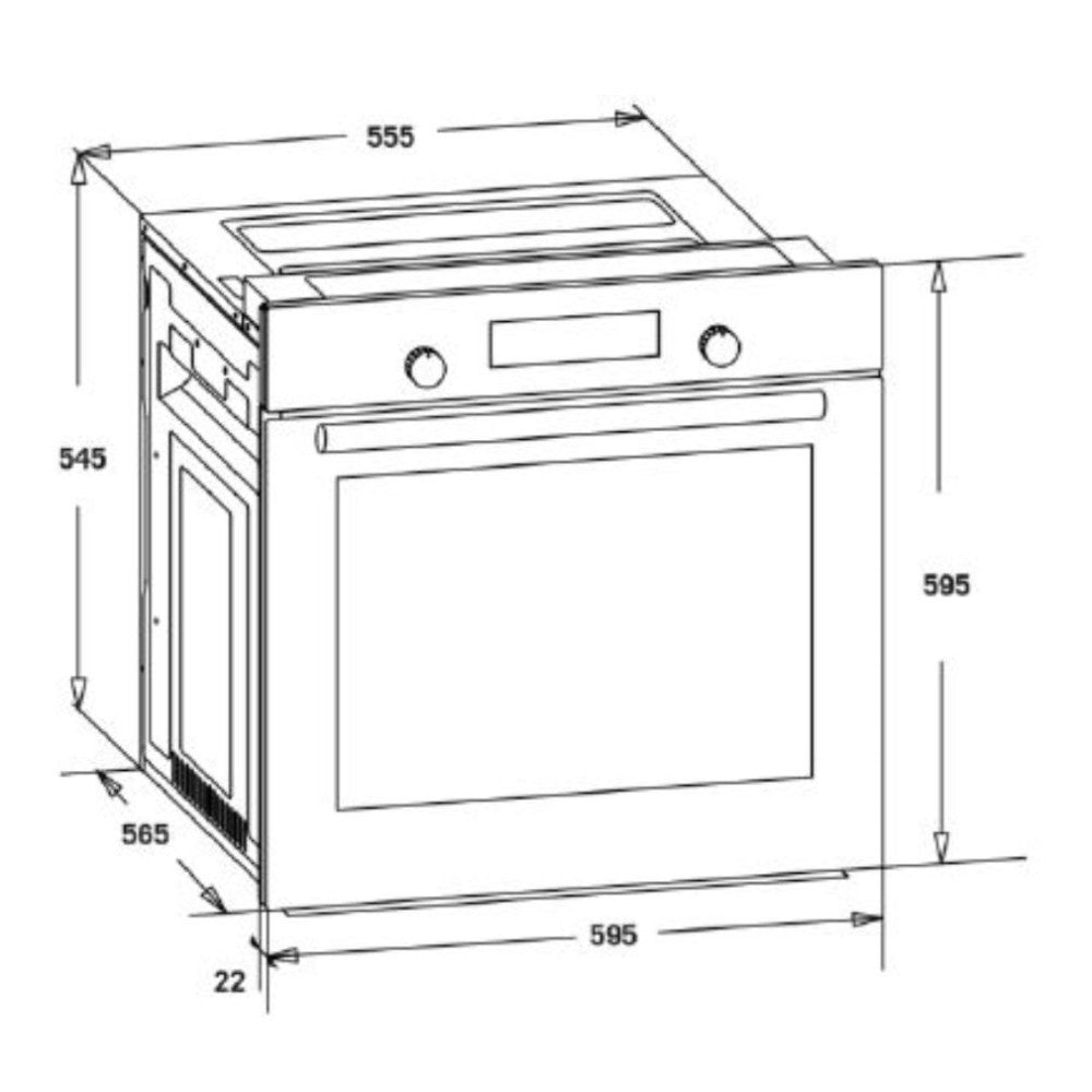 HOMEFORT HSB64DGB Einbau-Backofen Sekundäres Bild