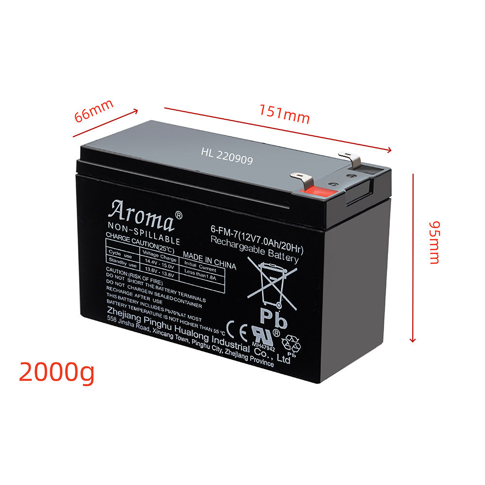 Elektroauto-Batterie 7 AH Sekundäres Bild