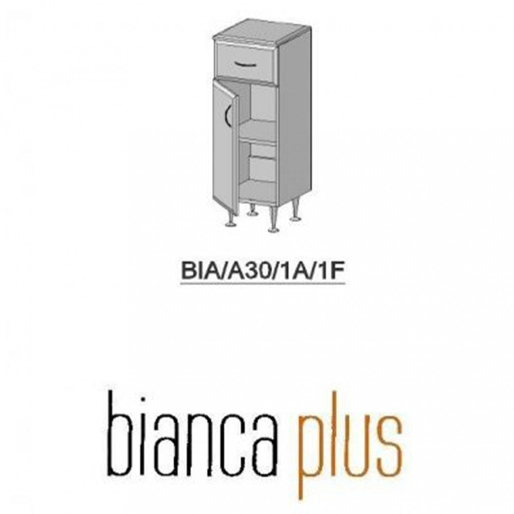 Bianca Plus 30 Unterschrank mit 1 Tür, 1 Schublade, Eiche sonoma, rechts Sekundäres Bild