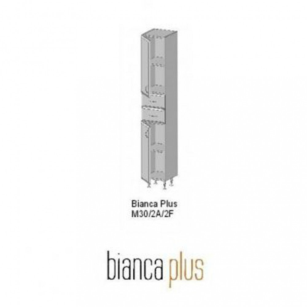 Bianca Plus 30 Hochschrank mit 2 Türen, 2 Schubladen, Eiche sonoma, rechts Sekundäres Bild