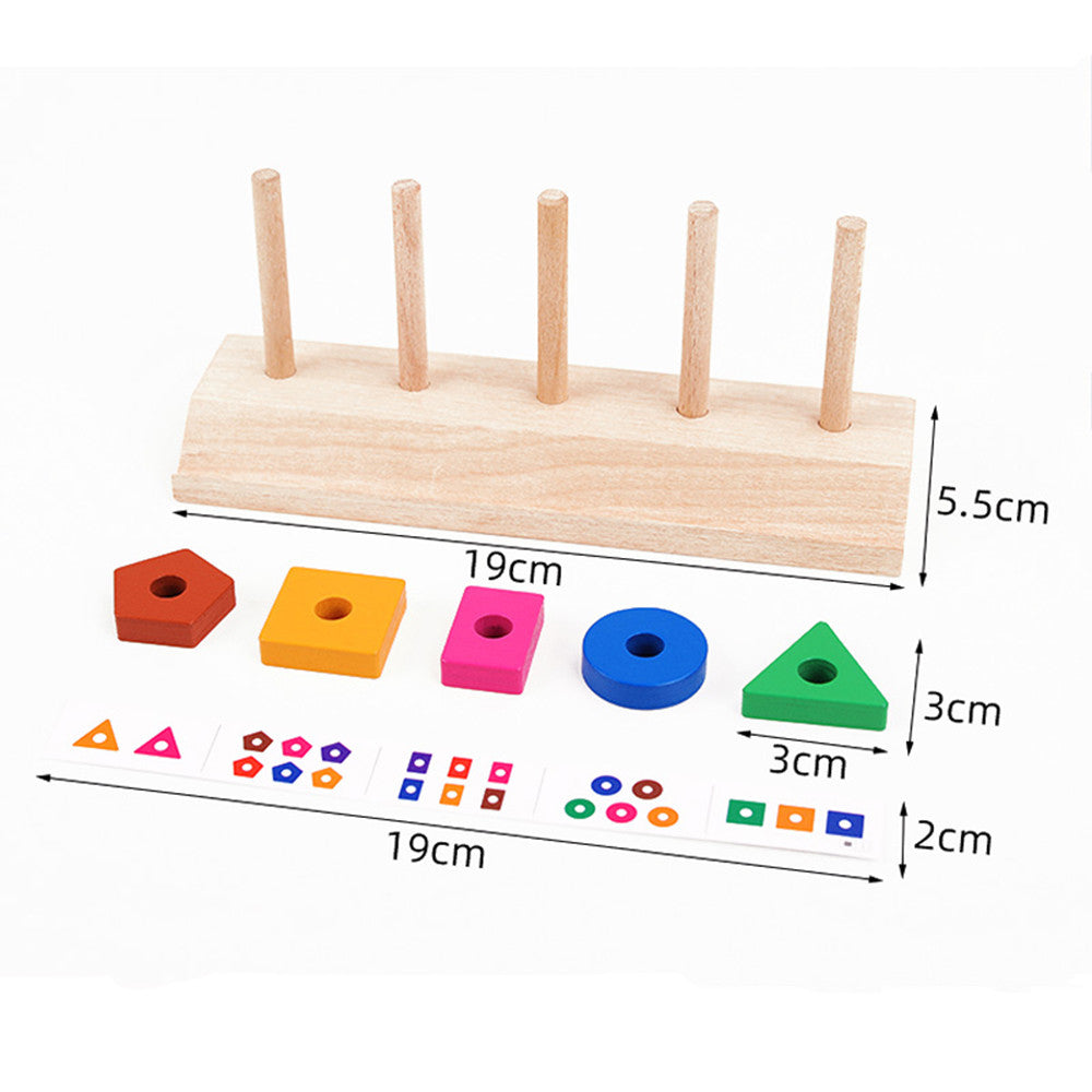 Montessori-Formensortierspiel aus Holz Sekundäres Bild