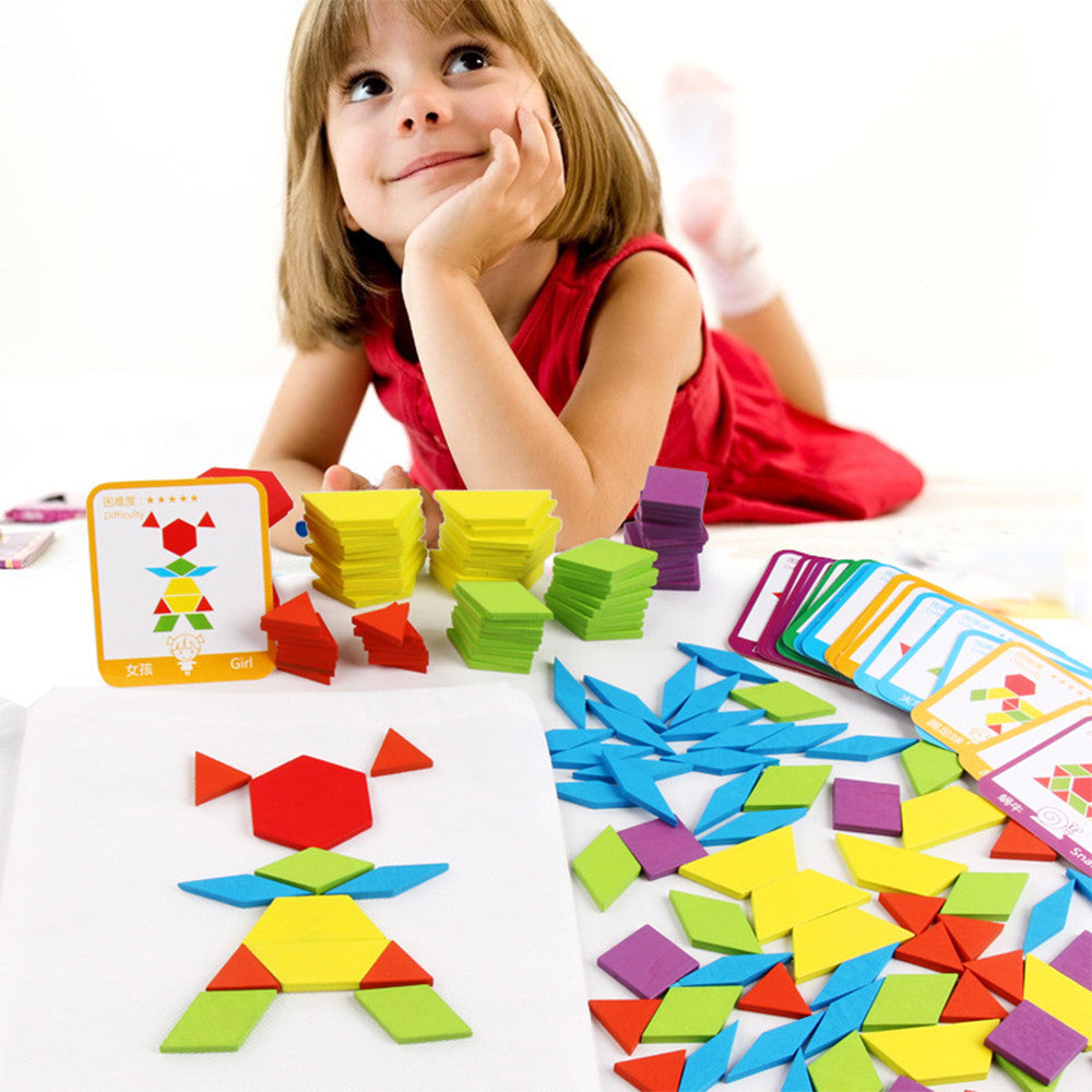 Tangram – Kreatives Formenpuzzle aus Holz, 155 Teile Sekundäres Bild