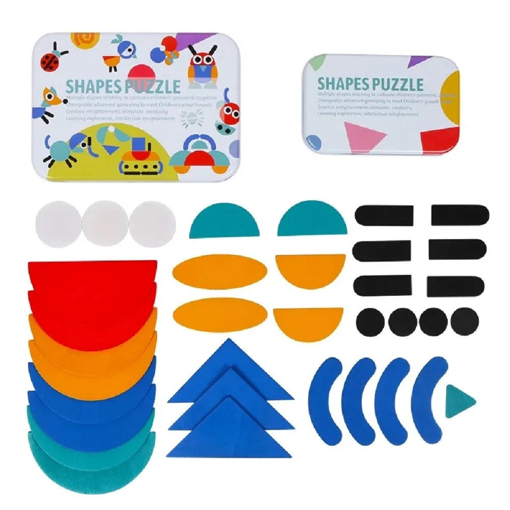Montessori-Holzspielzeug: Puzzle mit geometrischen Formen Sekundäres Bild