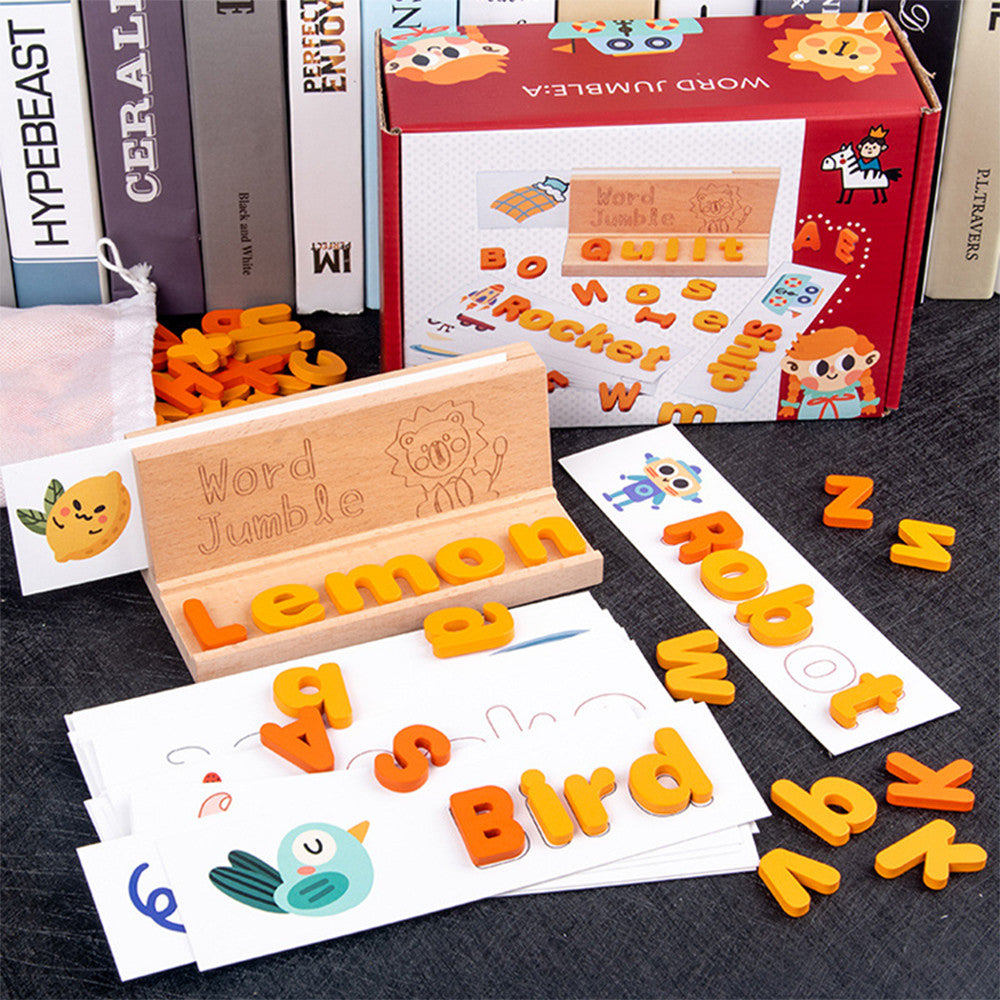 Wortpuzzle, Lernspiel zum Vokabellernen mit englischen Karten Sekundäres Bild
