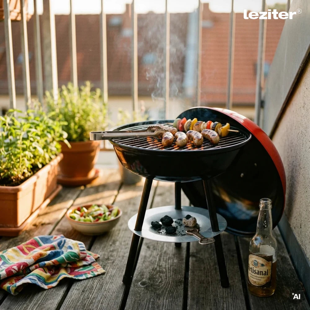 Faszenes kerti gömb grillsütő Másodlagos kép