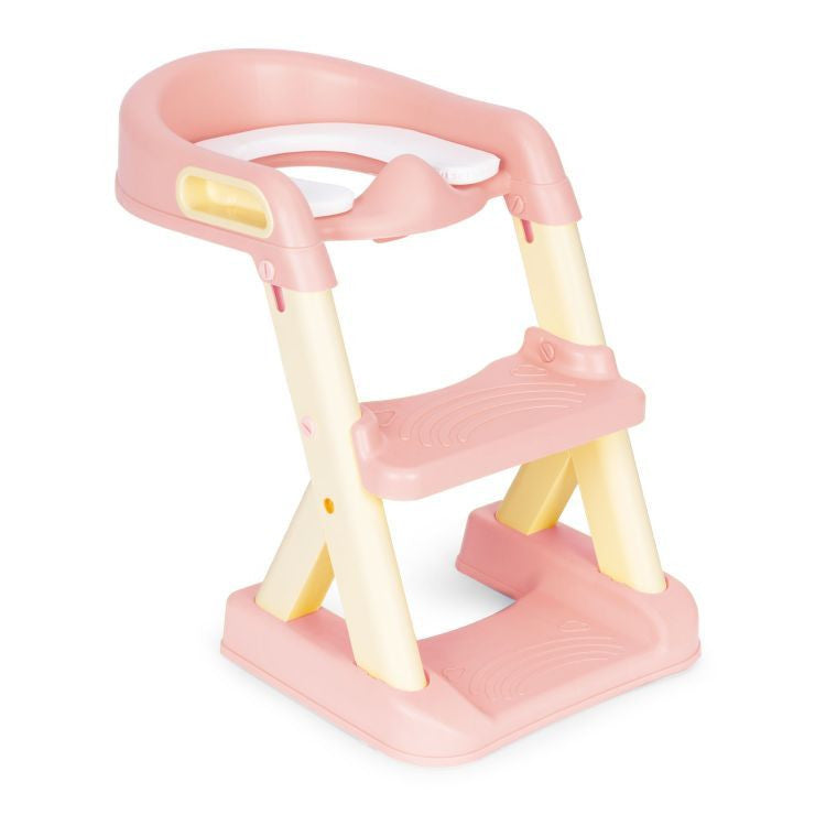 Toilettensitz mit Stufen und Leiter rosa Sekundäres Bild