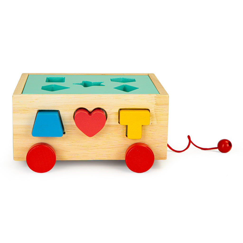 Bauklotzwagen aus Holz Sekundäres Bild