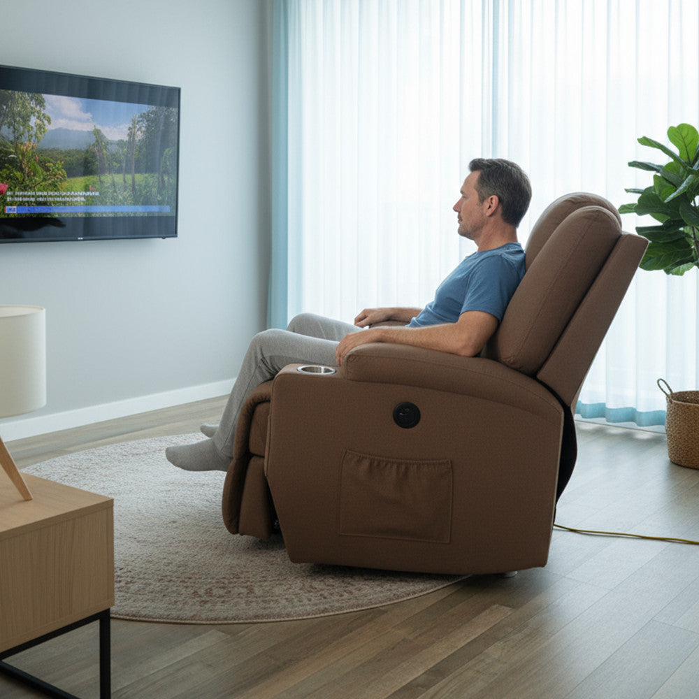 Elektrischer Schaukel- und Massagedrehsessel Relaxa Sekundäres Bild