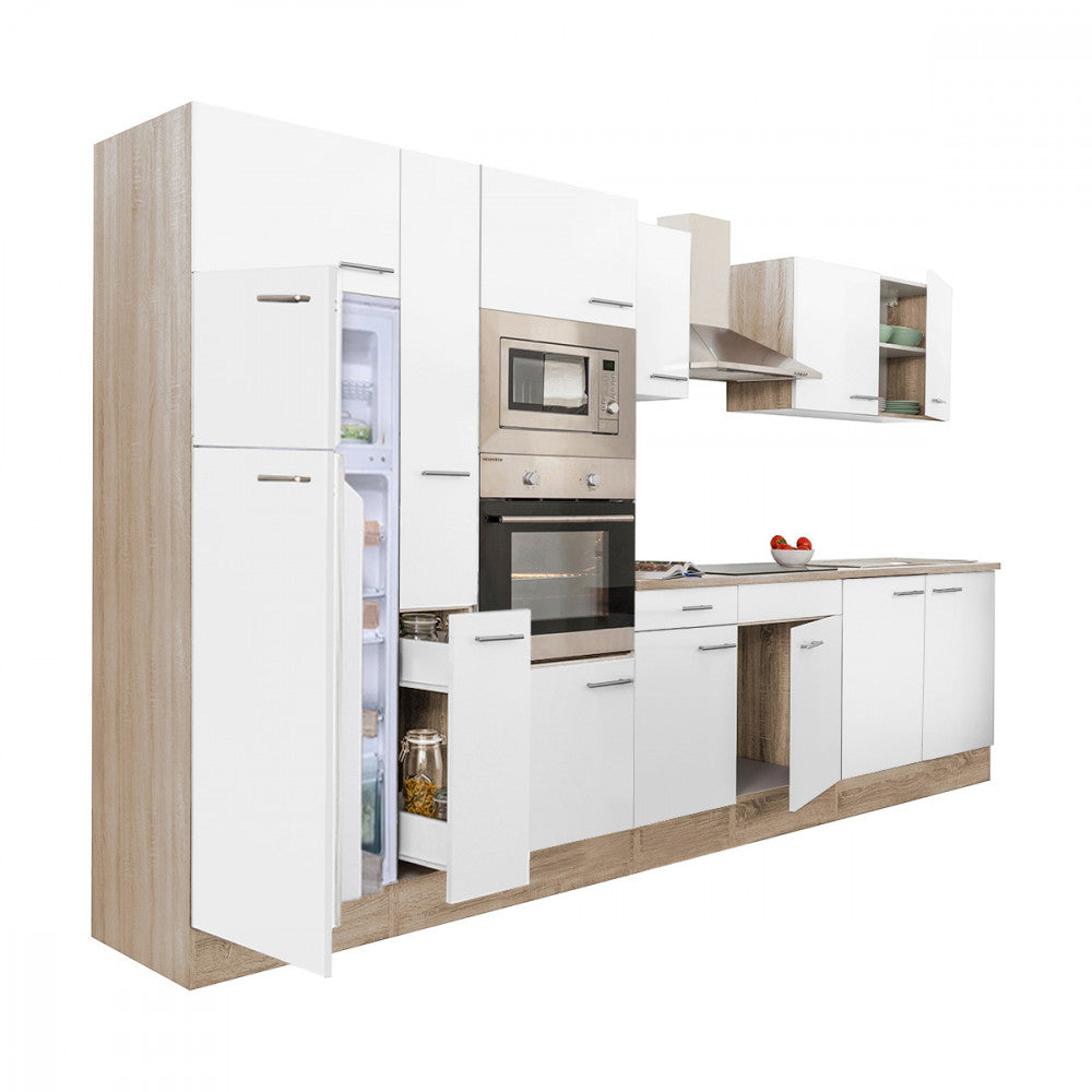 Konyhabútor, 360 cm széles konyhabútor felülfagyasztós hűtős kivitelben - Homelux, L360STFH Hauptbild