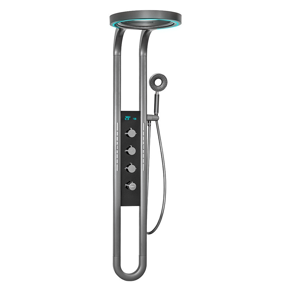 Hidromasszázs zuhanypanel, grafitszürke kivitel - Homelux, LAJHZ-GR Hauptbild