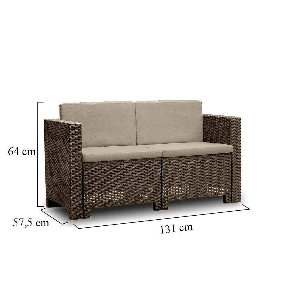 City 2-Sitzer-Gartensofa Sekundäres Bild