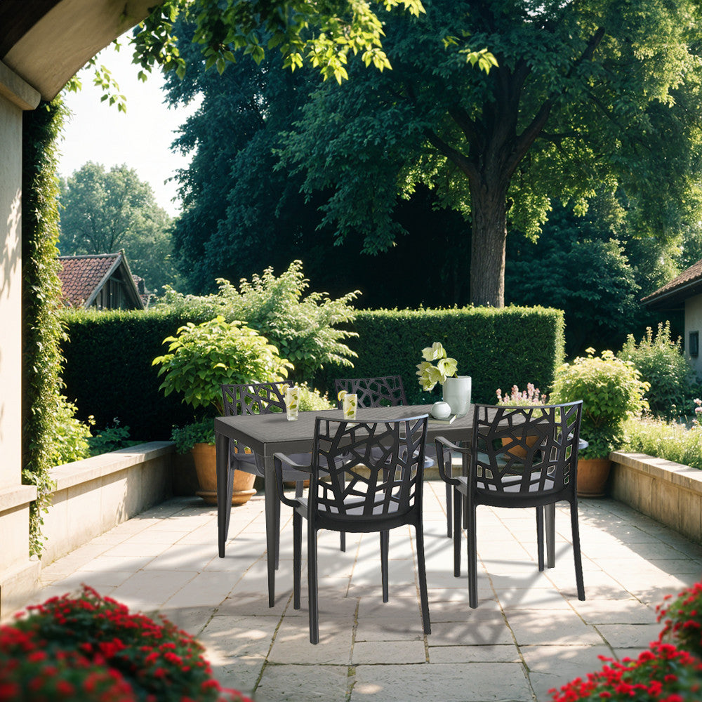 Odini 4+1 Gartenmöbelset mit Armlehnen Sekundäres Bild