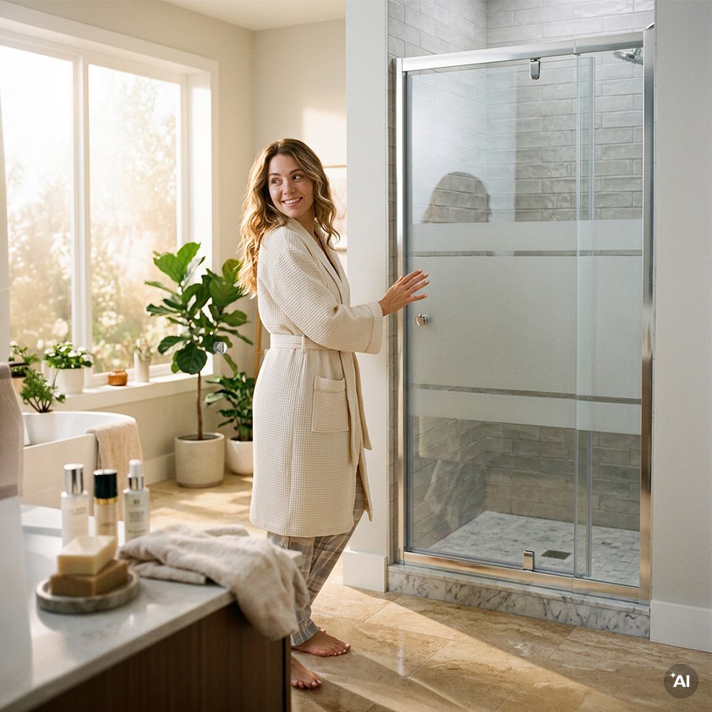 Flexi-S verstellbare Duschtür 76-91x185 cm Sekundäres Bild