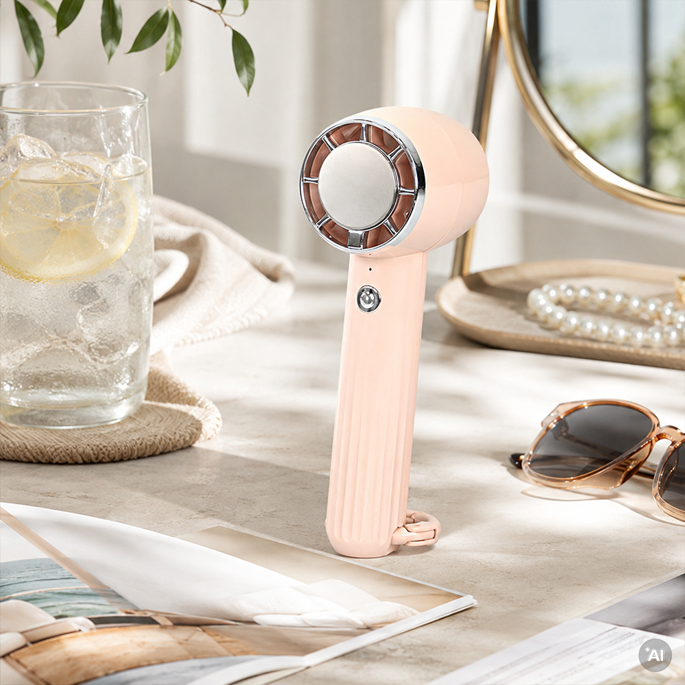 Rico tragbarer USB-Ventilator 2000 mAh Sekundäres Bild