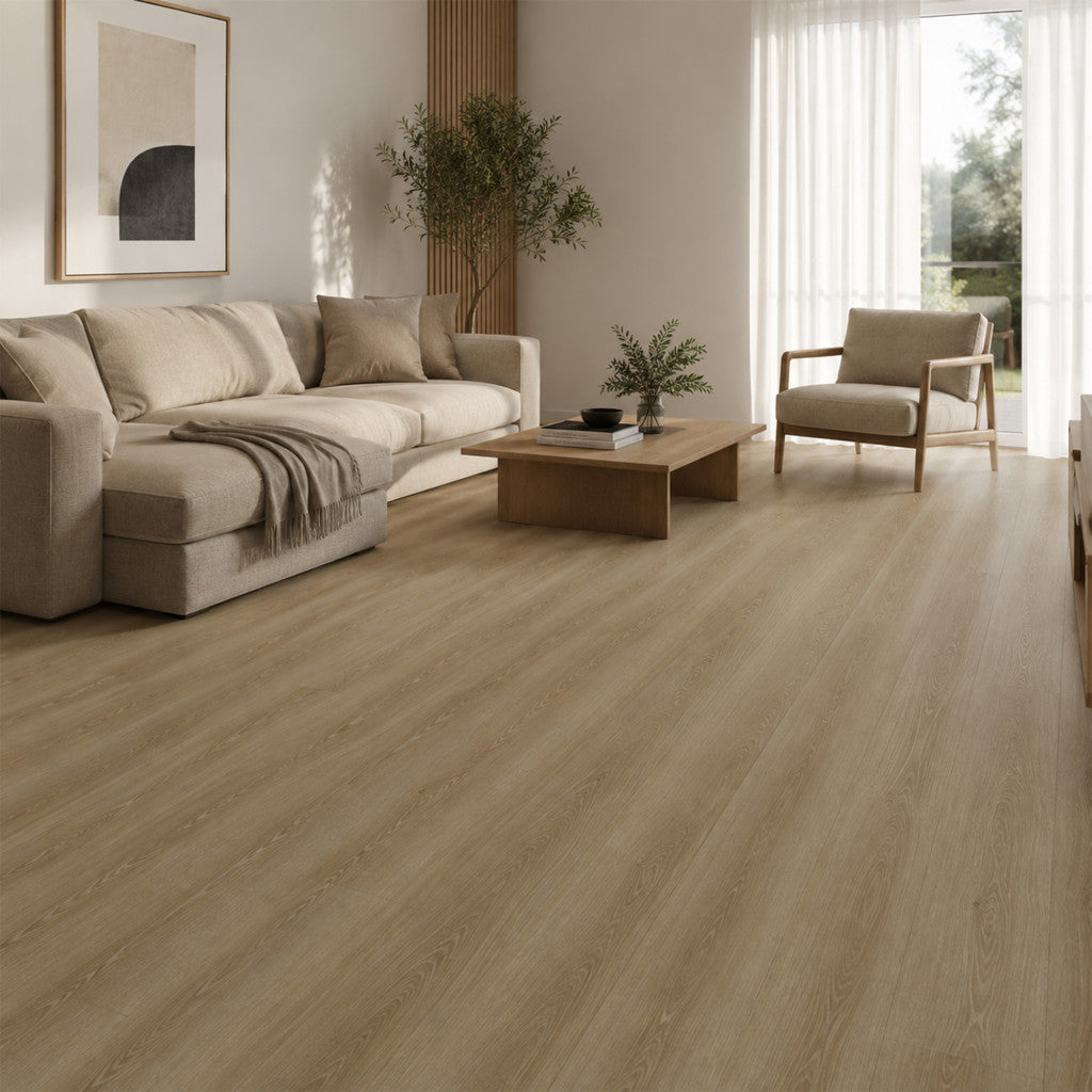 Leziter „Sand-Eiche“ Laminatboden 7 mm AC4 Sekundäres Bild
