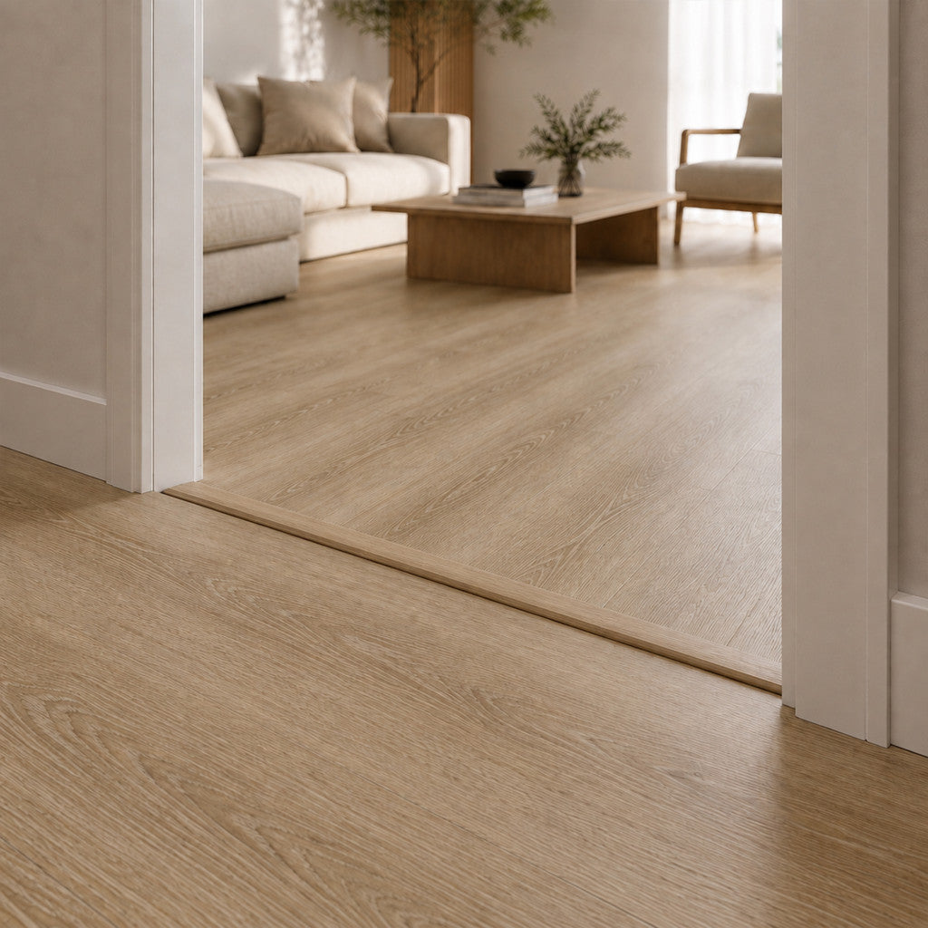 Leziter Eiche „Sand“ – Austauschplatte 2400 x 45 x 10 mm Sekundäres Bild