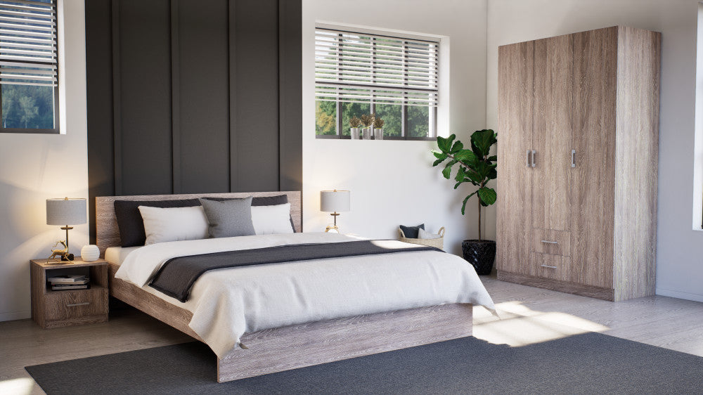Miami Kleiderschrank 120x205 cm York Eiche-York Eiche Sekundäres Bild