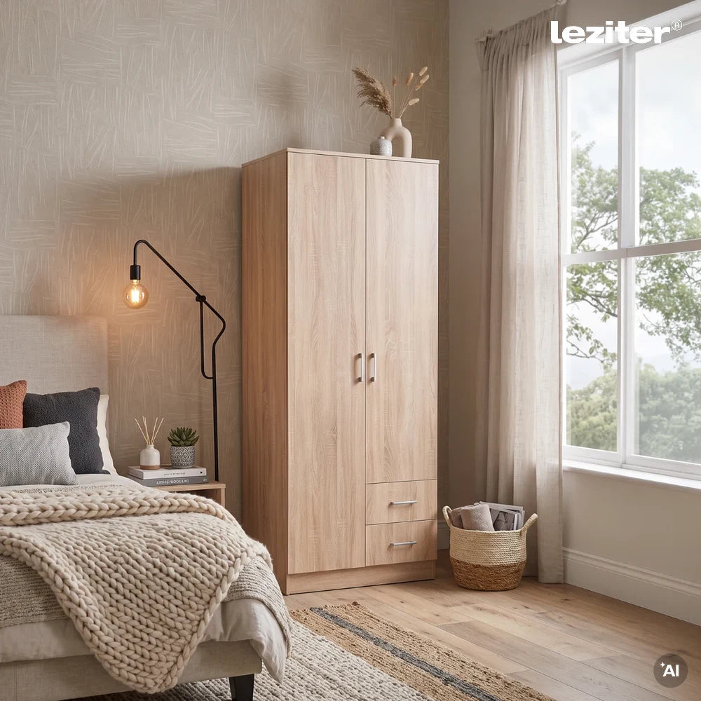 Miami Kleiderschrank 80x205 cm sonoma Eiche-sonoma Eiche Sekundäres Bild