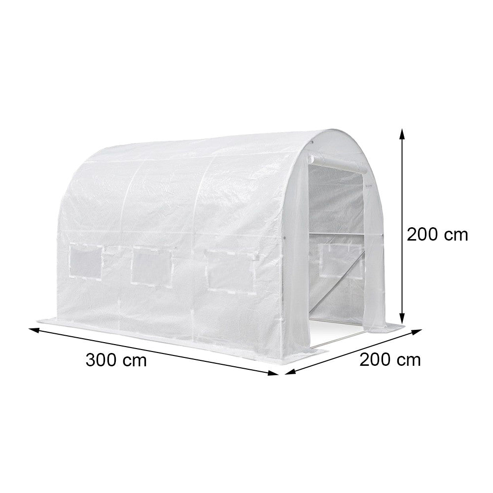 Melegház fólia méretábra 300 × 200 × 200 cm - Homelux, LMHF-322-WH