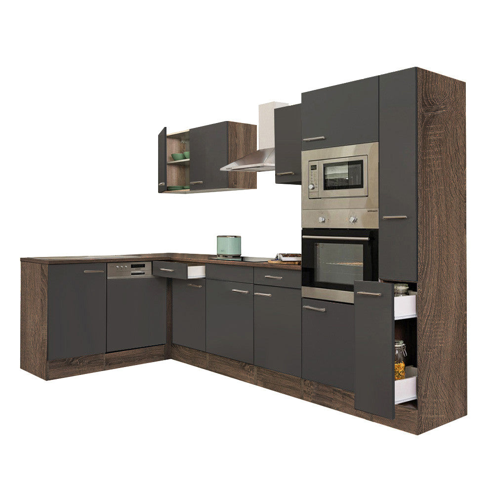 Yorki 310 Eckküchenzeile mit Backofen und Mikrowelle Sekundäres Bild