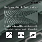 Gurulós bőröndszett polipropilén külső borítás részlete - Homelux, LTREBS-II-DG