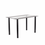 Karin 4+1 Esstisch-Set schwarz-schwarz