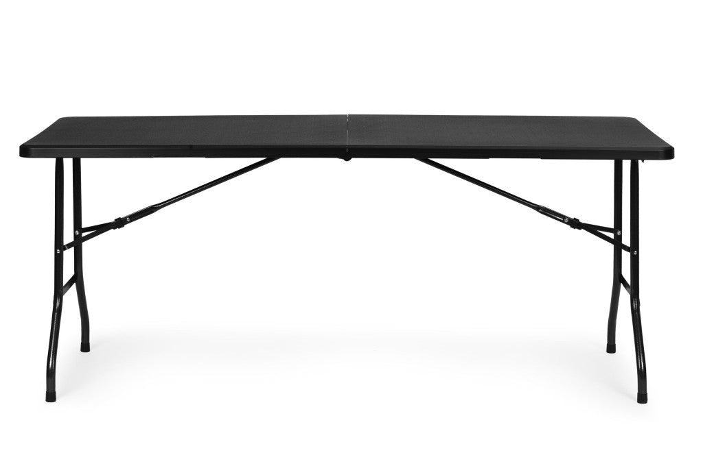 Catering-Tisch 180 cm, klappbar zum Koffer, schwarz Sekundäres Bild