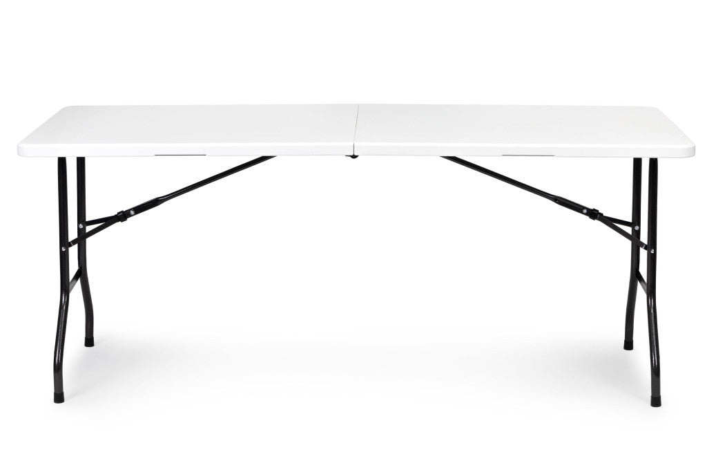 Catering-Tisch 180 cm, klappbar zum Koffer, weiß Sekundäres Bild