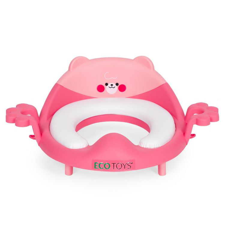 Toilettensitz mit Ohren und weichem Kissen rosa Sekundäres Bild