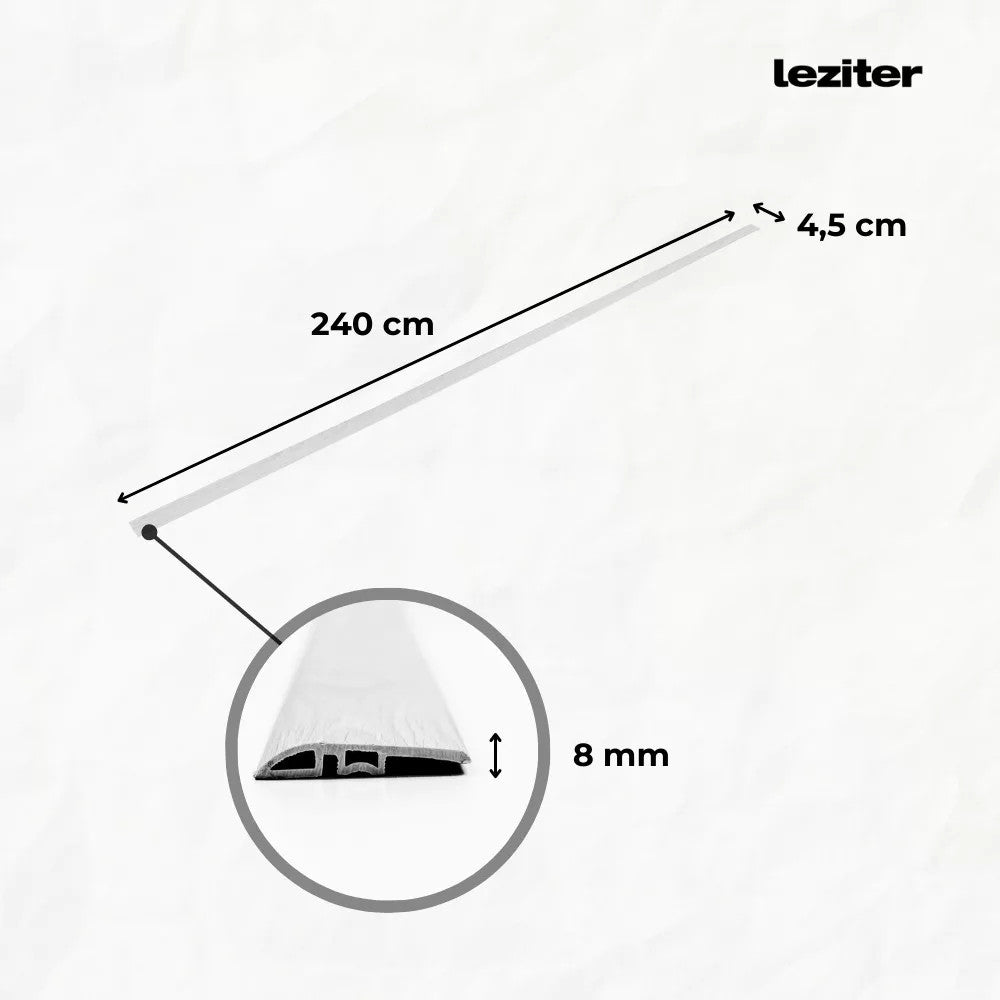 Vinyl SPC padló szintkiegyenlítő Reno kőhatású szürke 2400x45x8 mm Másodlagos kép