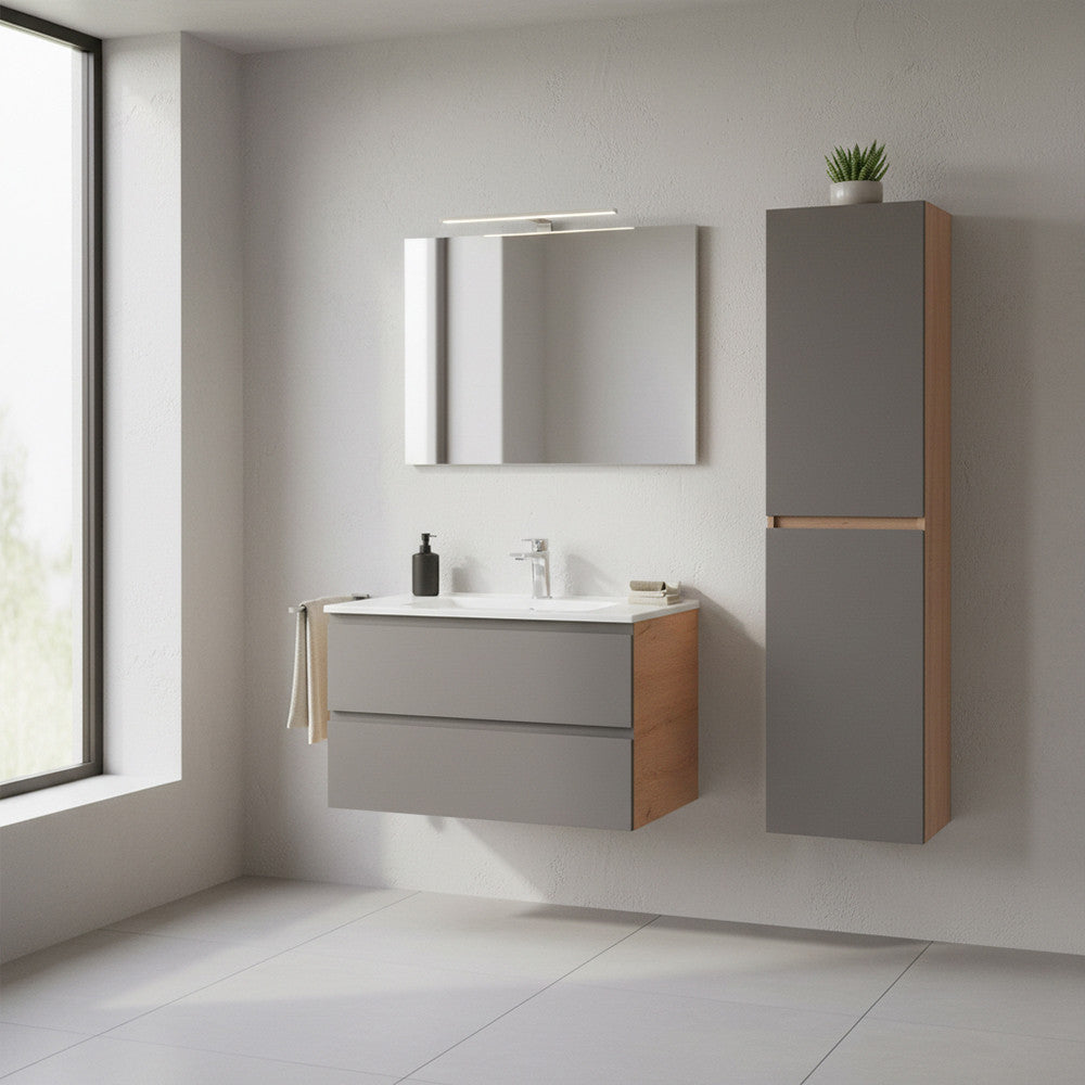 Vario Forte 35 Hängeschrank, Eiche-Anthrazit Sekundäres Bild