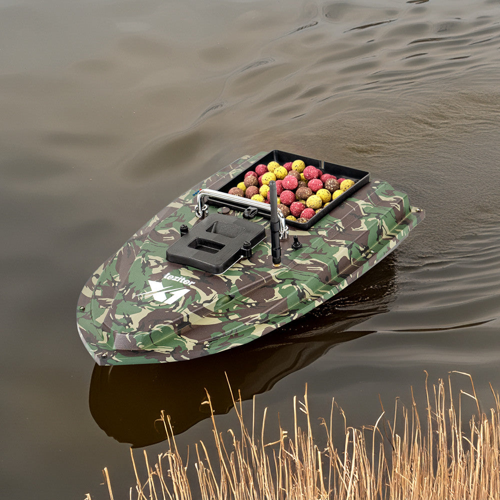 Feederboot X1 Backpacker Tarnfarbe grün Sekundäres Bild