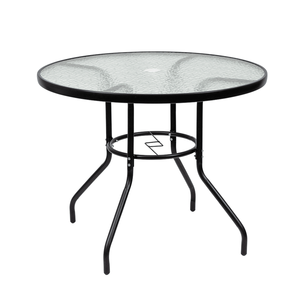 Gartentisch Ordino aus Glas mit Metallgestell Sekundäres Bild
