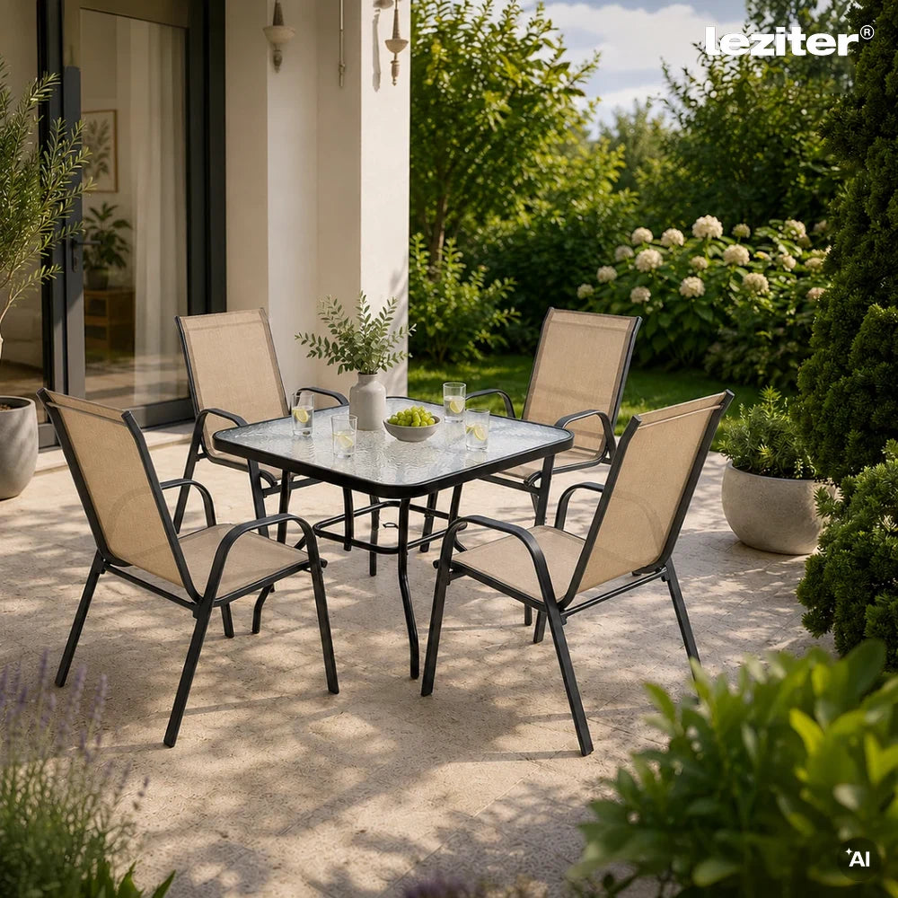 Gartenmöbel-Set Juba 4+1 Sekundäres Bild