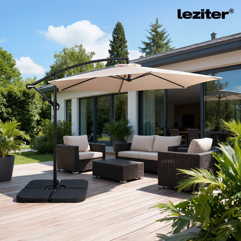 Sunny Garden Sonnenschirm beige 300 cm Sekundäres Bild