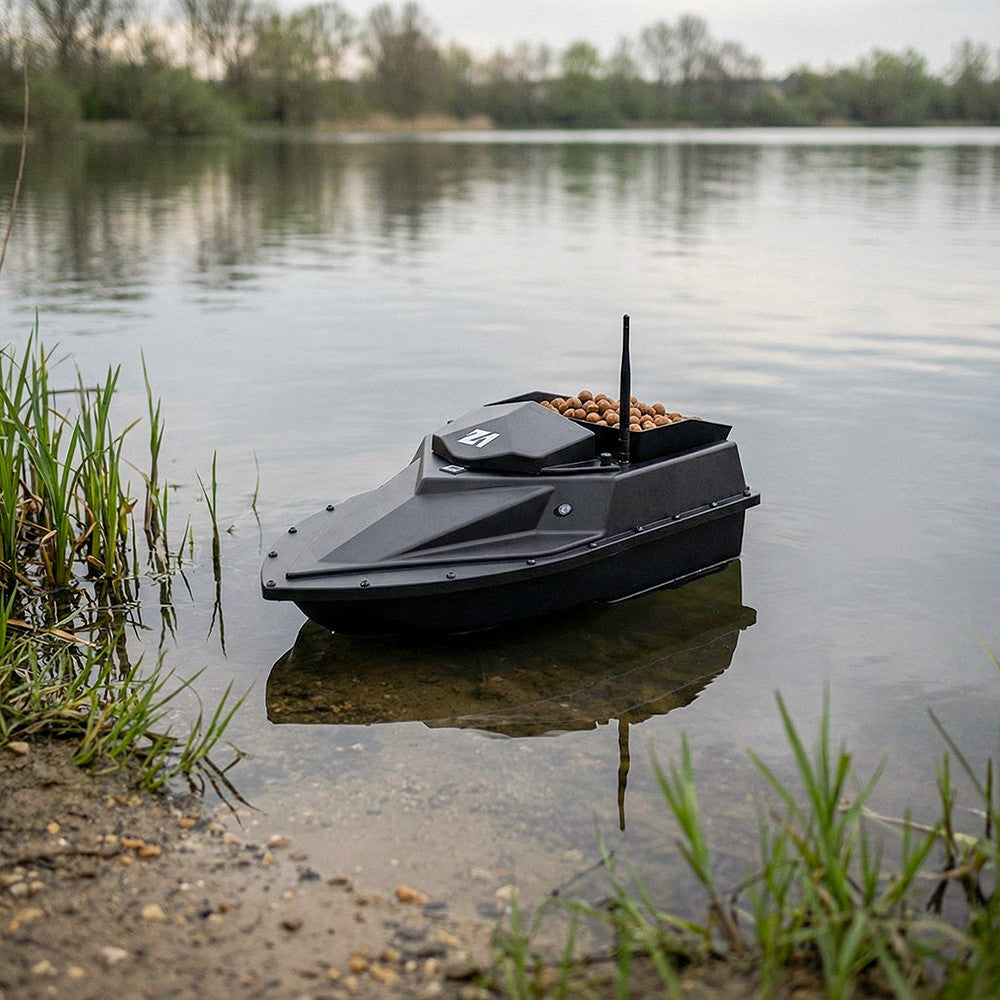 Futterboot Z1 GPS mit Heckauswurf, schwarz Sekundäres Bild